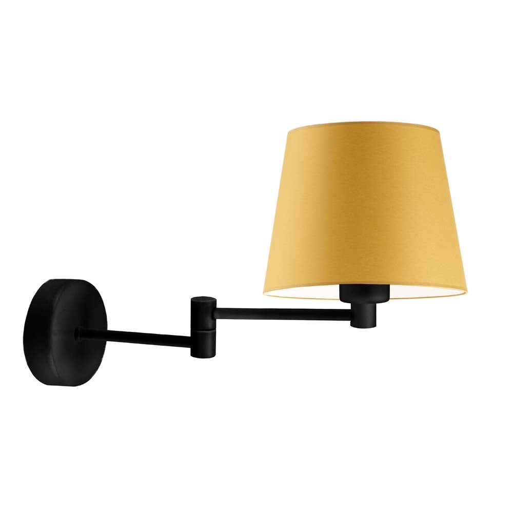 Kinkiet przegubowy lampa ścienna lampa na ścianę regulowany z abażurem stożek BLUES