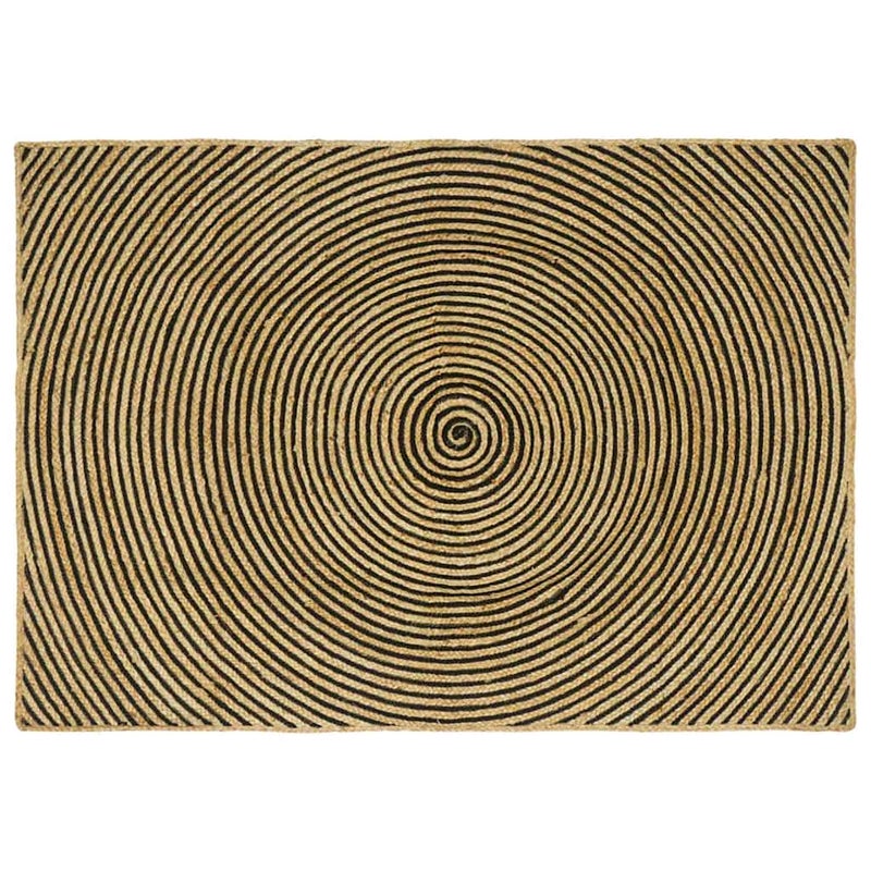 Dywany pokojowe Czarny 140 x 200 cm Juta vidaXL