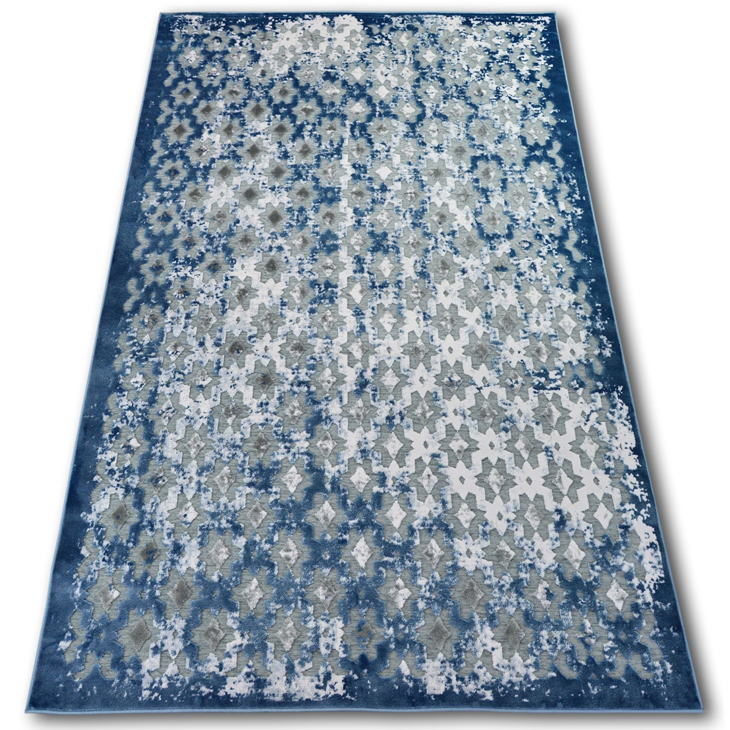 Dywan AKRYL YAZZ 7006 ORIENT szary/niebieski/kość słoniowa 160x220 cm