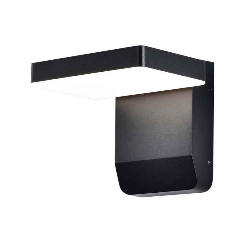 Kwadratowa lampa ścienna LED 17W 150LM/W Kolor czarny 4000K IP65
