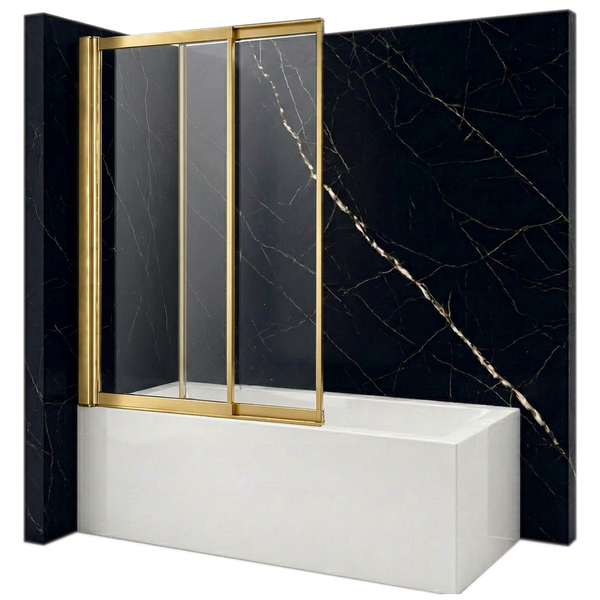 SILLA Parawan nawannowy SPENCER 2-skrzydłowy 85x150 cm Rozsuwany Złoty