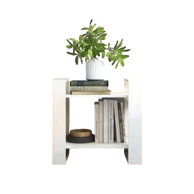 Biblioteczka vidaXL Drewno sosnowe Biały 60x35x57 cm Wielofunkcyjna