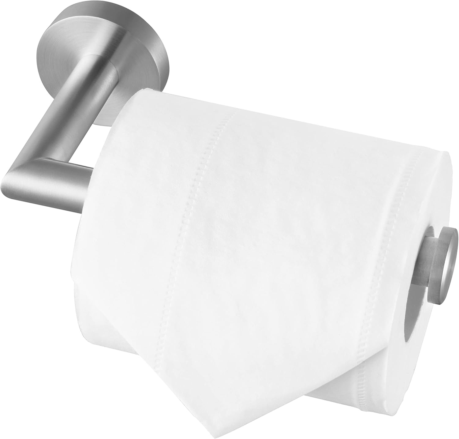 Uchwyt na papier toaletowy montowany na ścianie, stal szczotkowana, uchwyt na papier toaletowy do łazienki, stal nierdzewna SUS 304, dozownik papieru