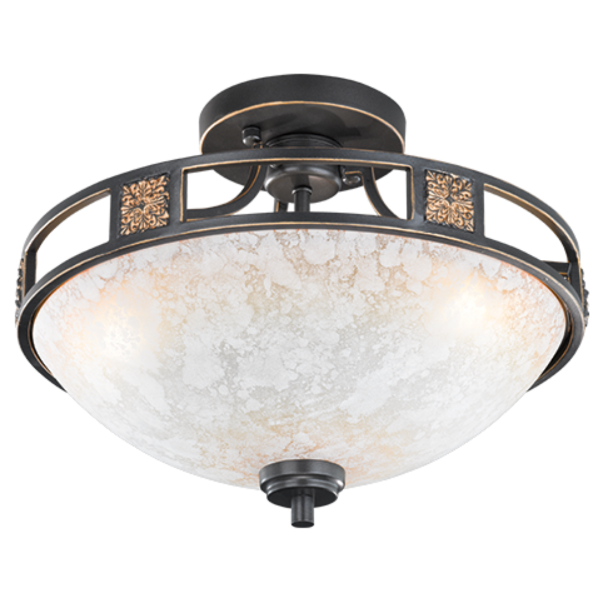 Lampa sufitowa QUINTA miedziany Trio 608100324