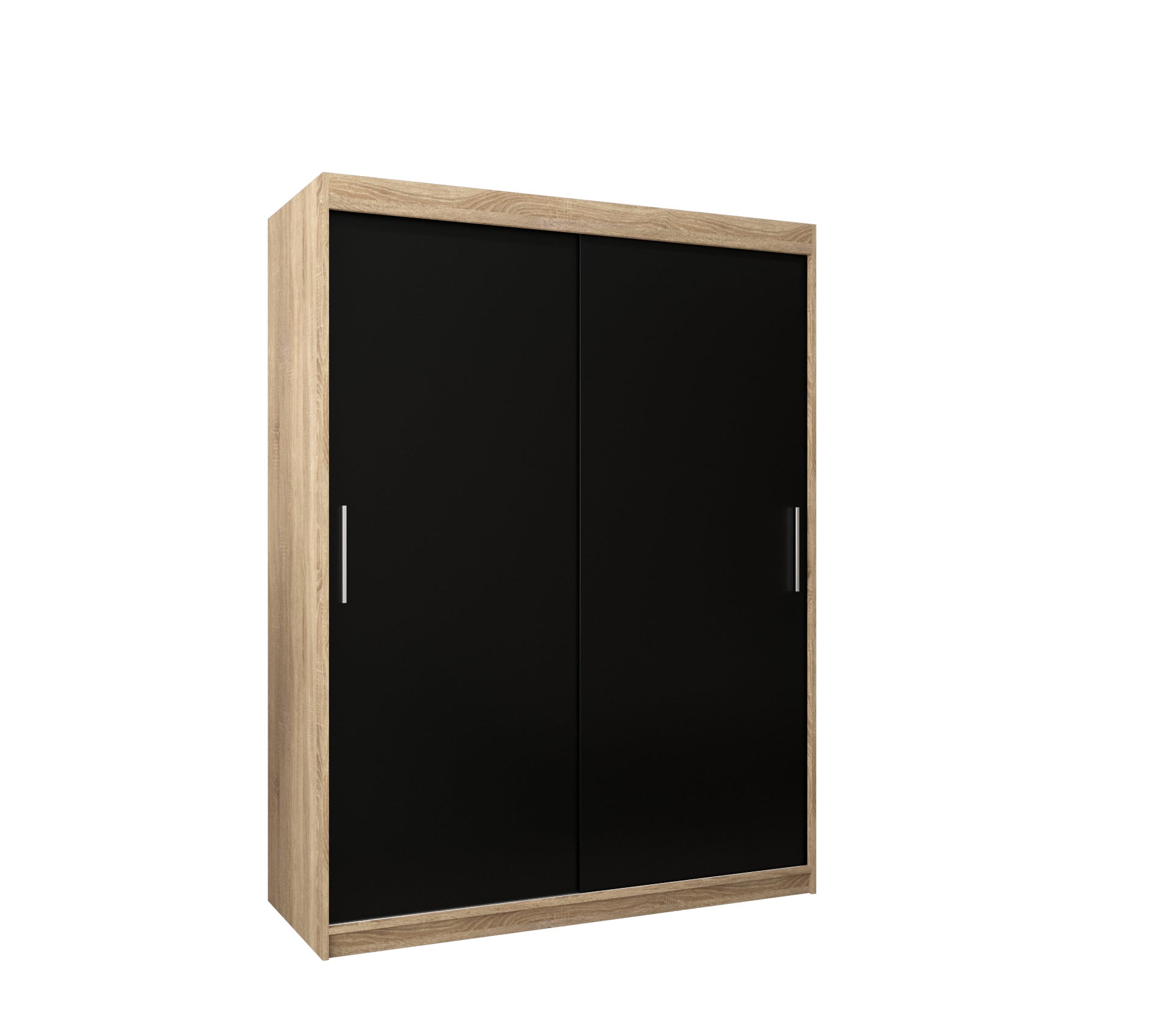 Szafa przesuwna garderoba TOKYO 150 x 62 x 200 cm Sonoma + Czarny - Abiks Meble
