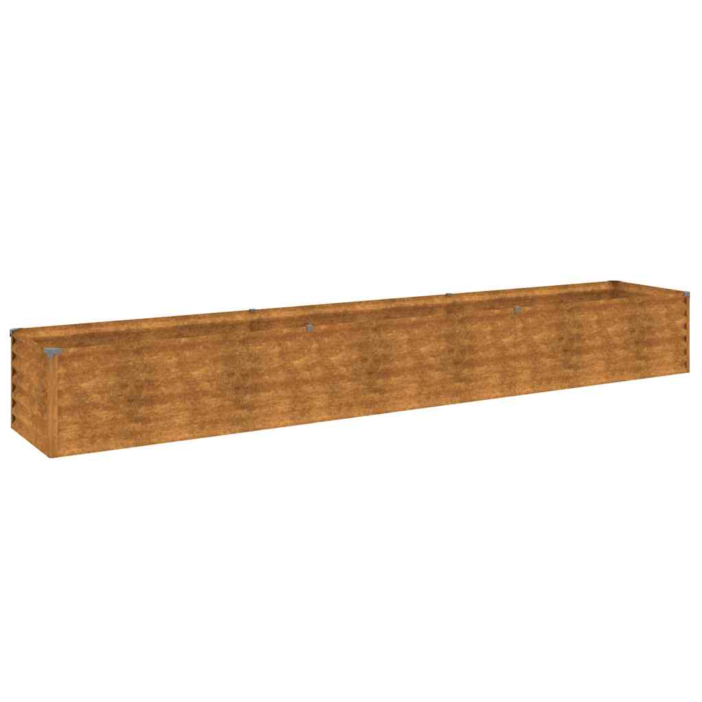 Podwyższona grządka ogrodowa 291x50x36 cm, stal Corten
