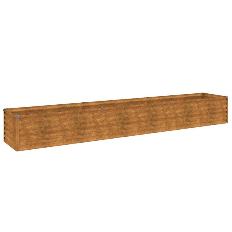 Podwyższona grządka ogrodowa 291x50x36 cm, stal Corten