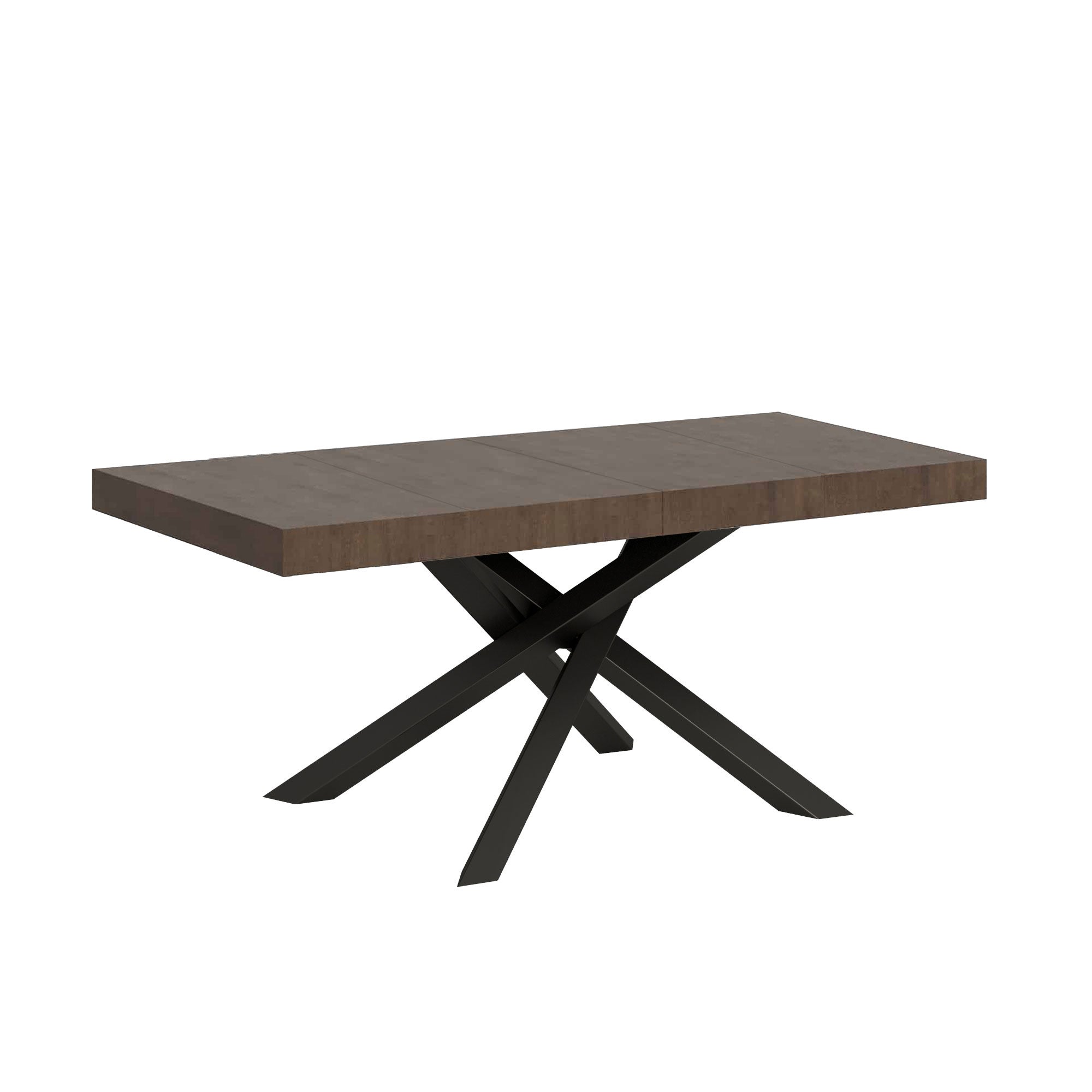 Stół rozkładany 90x140/244 cm Volantis Premium Orzech Antracyt rama