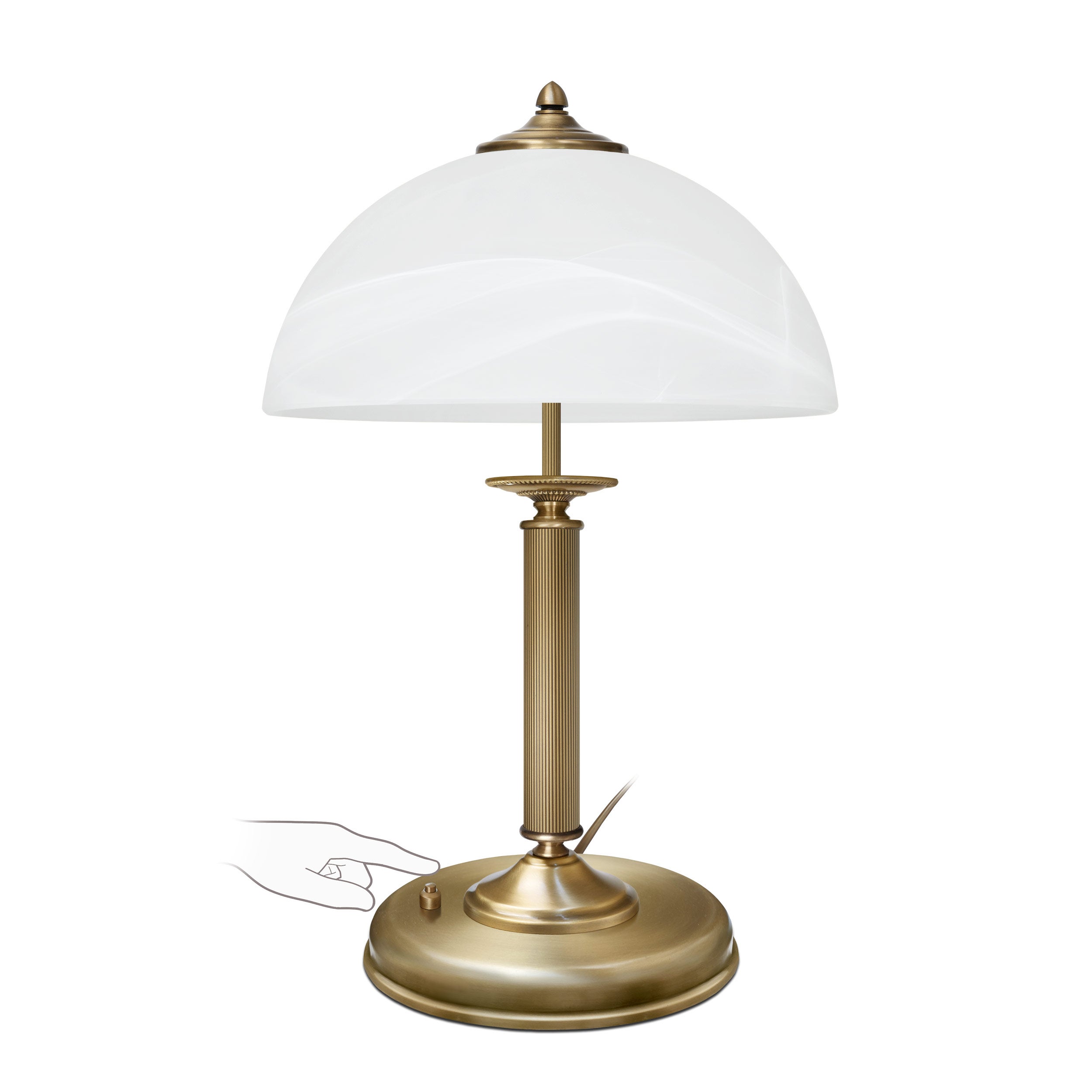 Klasyczna lampa stołowa włączana przyciskiem V-B2-P