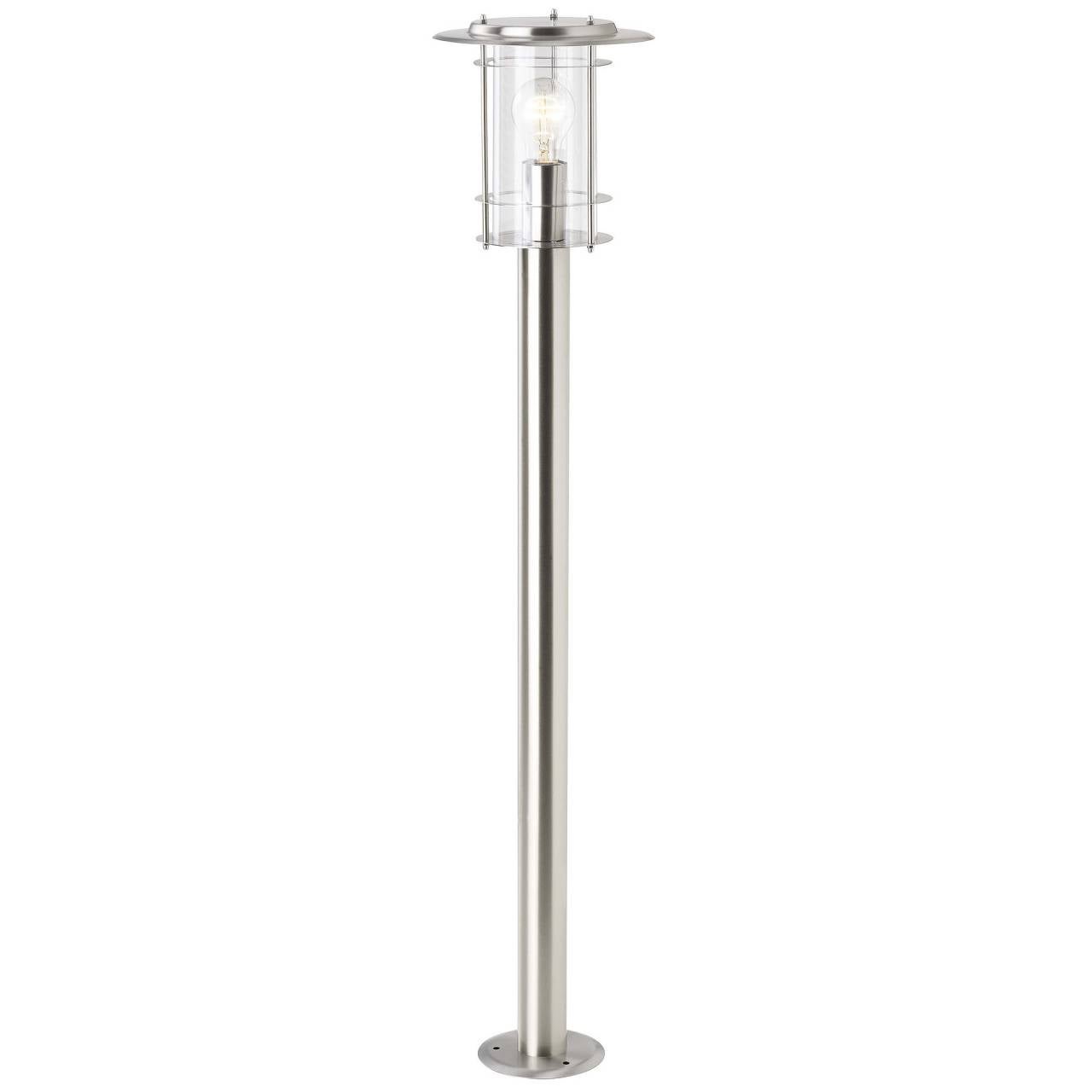 Lampa zewnętrzna BRILLIANT York ze stali nierdzewnej | 1x A60, E27, 40W, odpowiednia do zwykłych żarówek (brak w zestawie) | Skala od A ++ do E | Clas