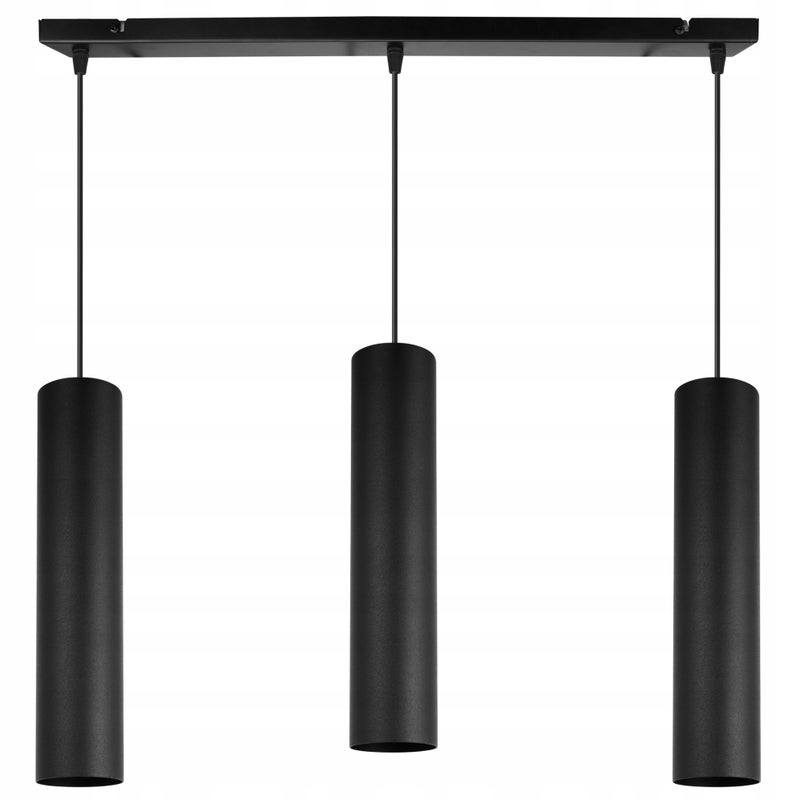 Lampa sufitowa wisząca Light Home LH Tuba 3x GU10 20W czarny