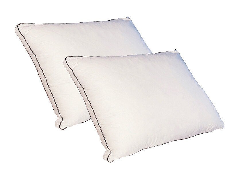 Zestaw 2 poduszek puchowych z bawełny perkal 91 nici/cm² 50 x 70 cm - 700 g - Biały - AUXENCE