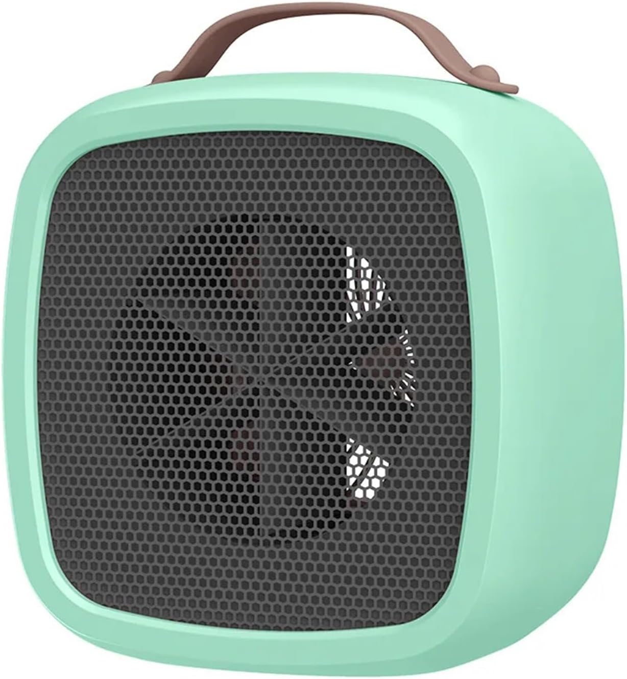 Mini przenośny grzejnik elektryczny 500 W, wydajny, cichy, do domu i biura, idealny na zimę (kolor: zielony)