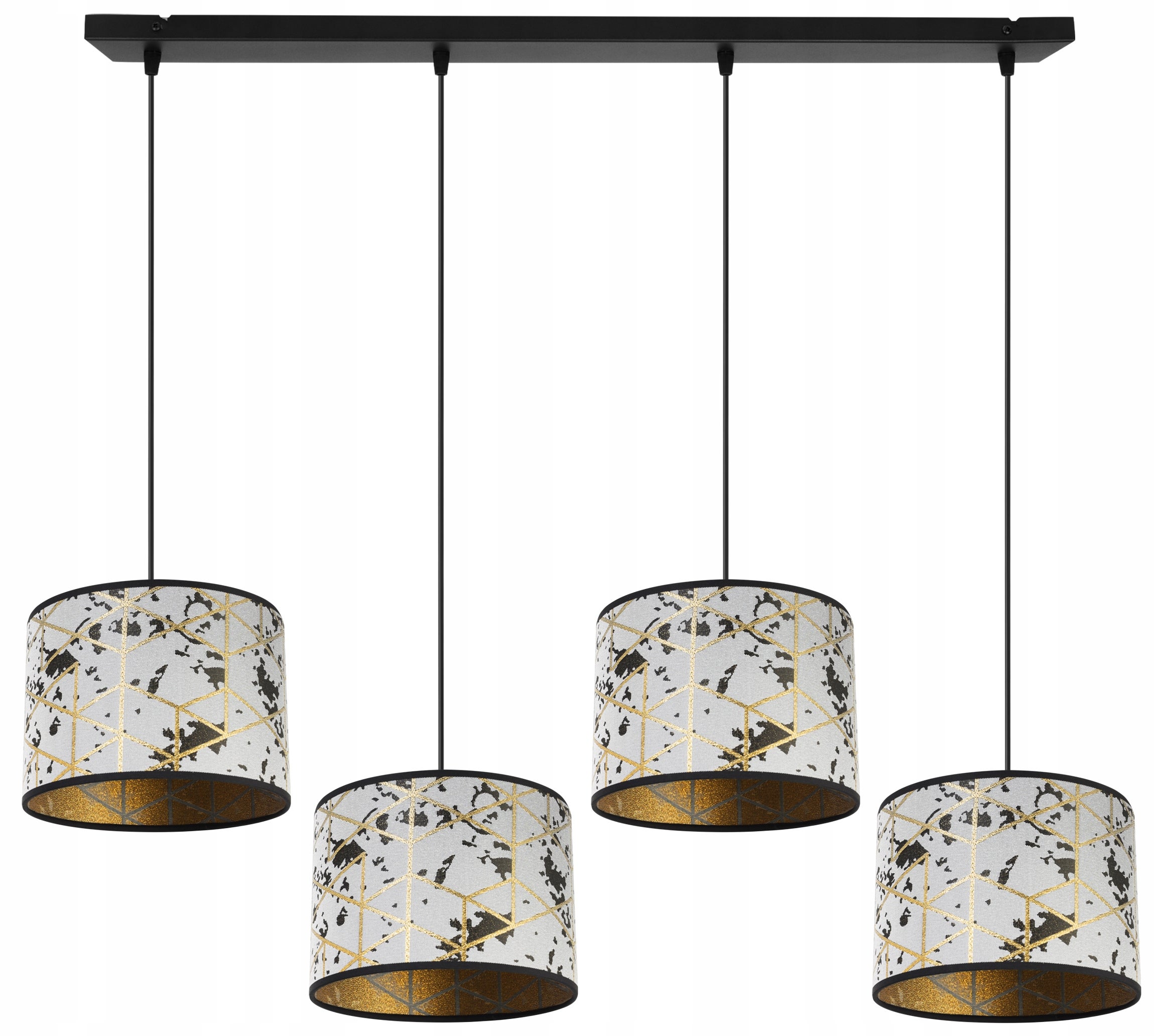Lampa sufitowa wisząca Light Home LH Werona 4x E27 60W szary/złoty