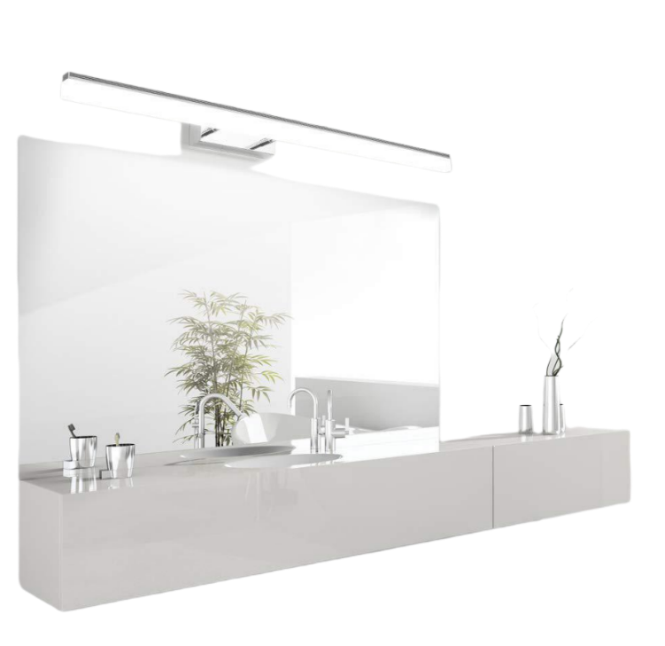 Lampa do lustra LED do łazienki IP44 12W 1170LM, regulowany kąt, nowoczesne oświetlenie do wnętrza lustra, lampa łazienkowa 6000K