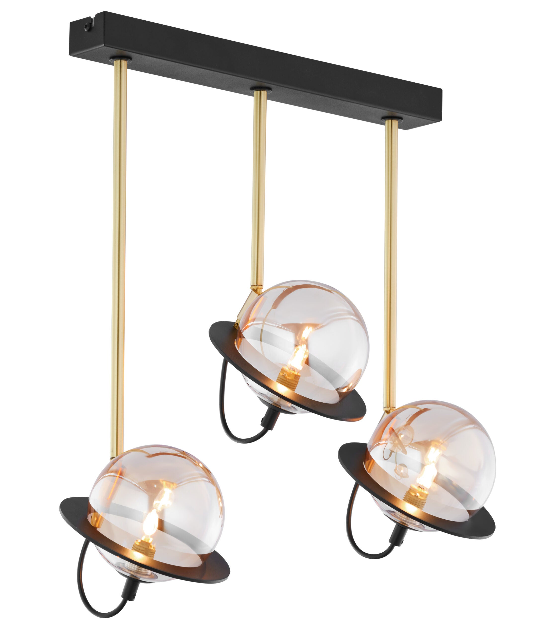 Lampa sufitowa PLANET Jupiter złoty/czarny G9 50x50x20 cm 1 szt.