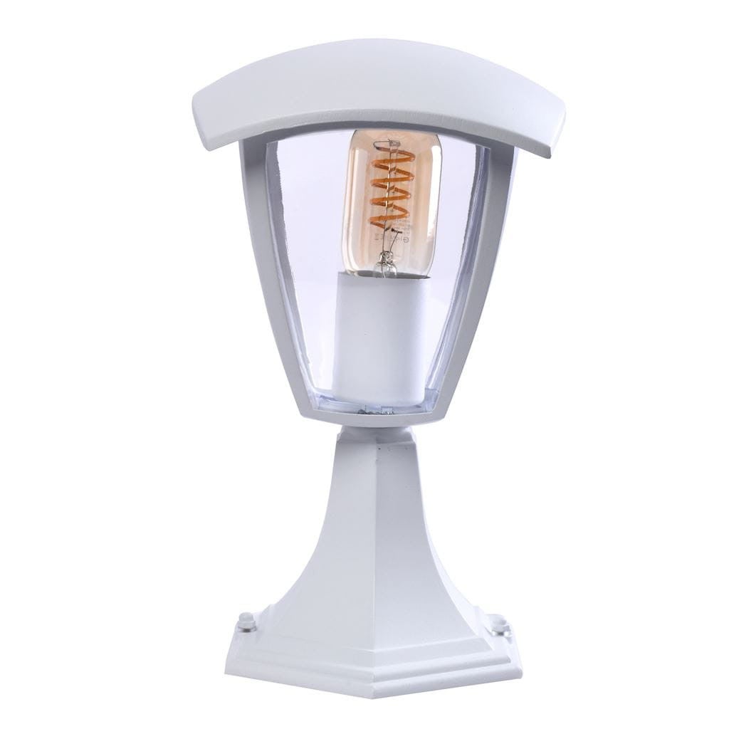 Lampa ogrodowa stojąca Fox biała 1xE27x60W IP44 wym: 29 x 17 x 17 cm aluminium Eko-Light