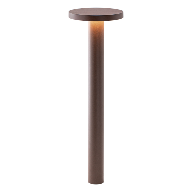 TIBERIO - Lampa gruntowa LED 10W 4000K IP65 - Słupek ogrodowy w kolorze Corten - Wysokość 75 cm - Kąt wiązki 82° - Nowoczesny design Rossini Group