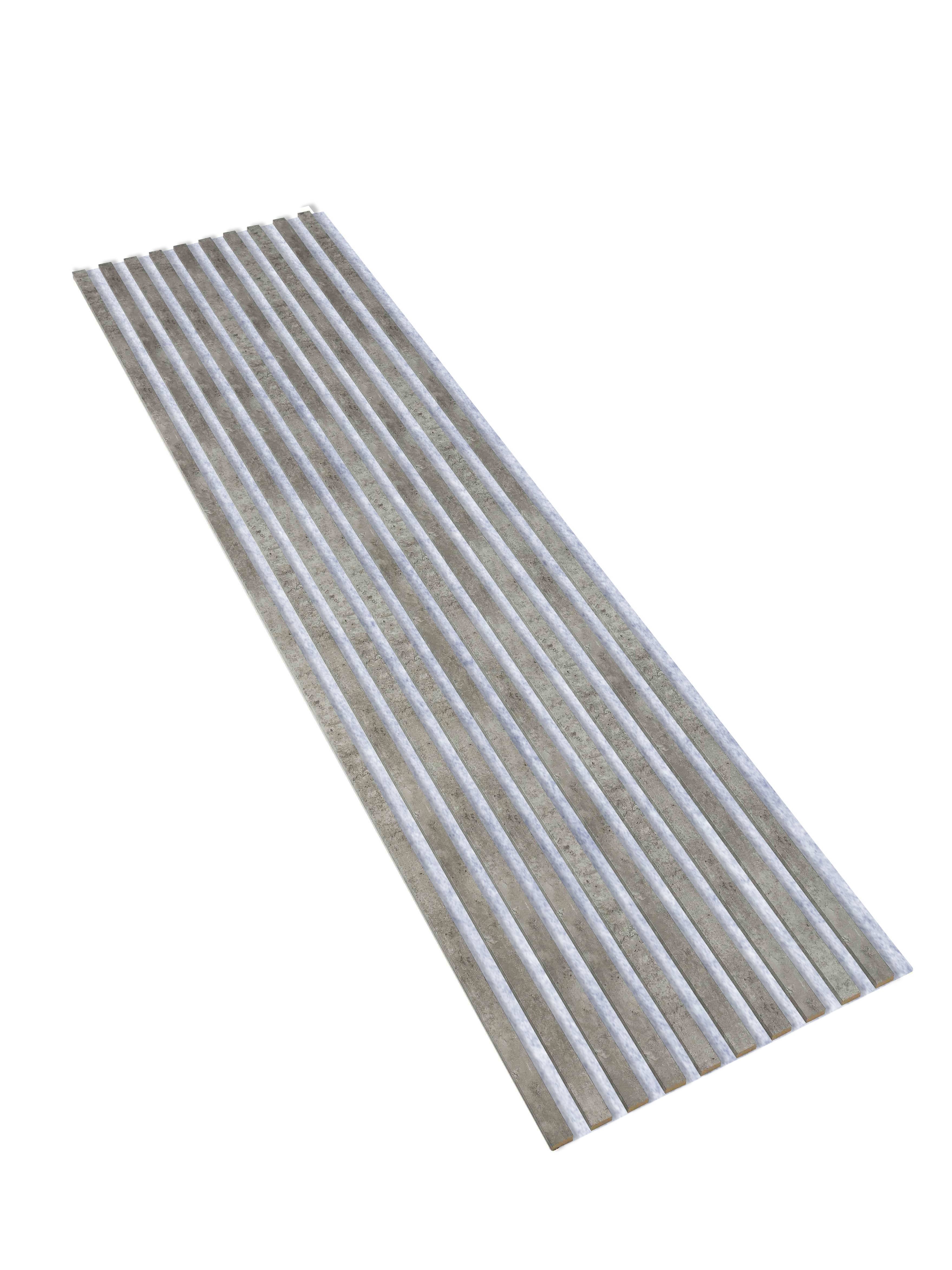 Lamele Ścienne na Filcu Szarym SunWood 275x58cm Panel Dekoracyjny Beton Loft 1 szt.