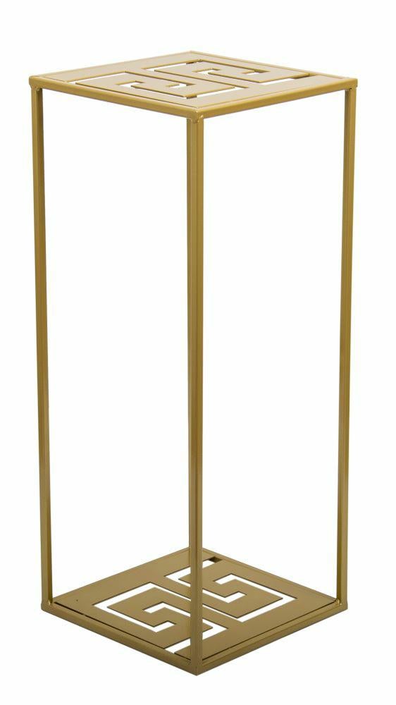 Kwietnik stojący metalowy HowHomely loft złoty mat 60x24x24 cm 1 szt.
