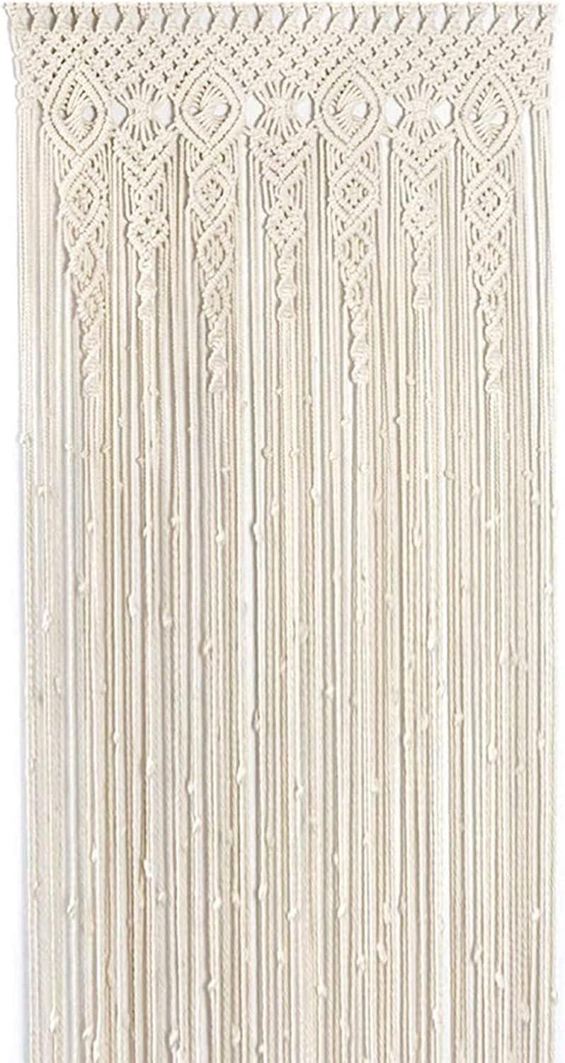 Makramowa tapeta ścienna, tkana tapeta, dekoracja ścienna w stylu bohemy do oddzielania przestrzeni, okno, zasłona drzwi, ślub, 100x200cm