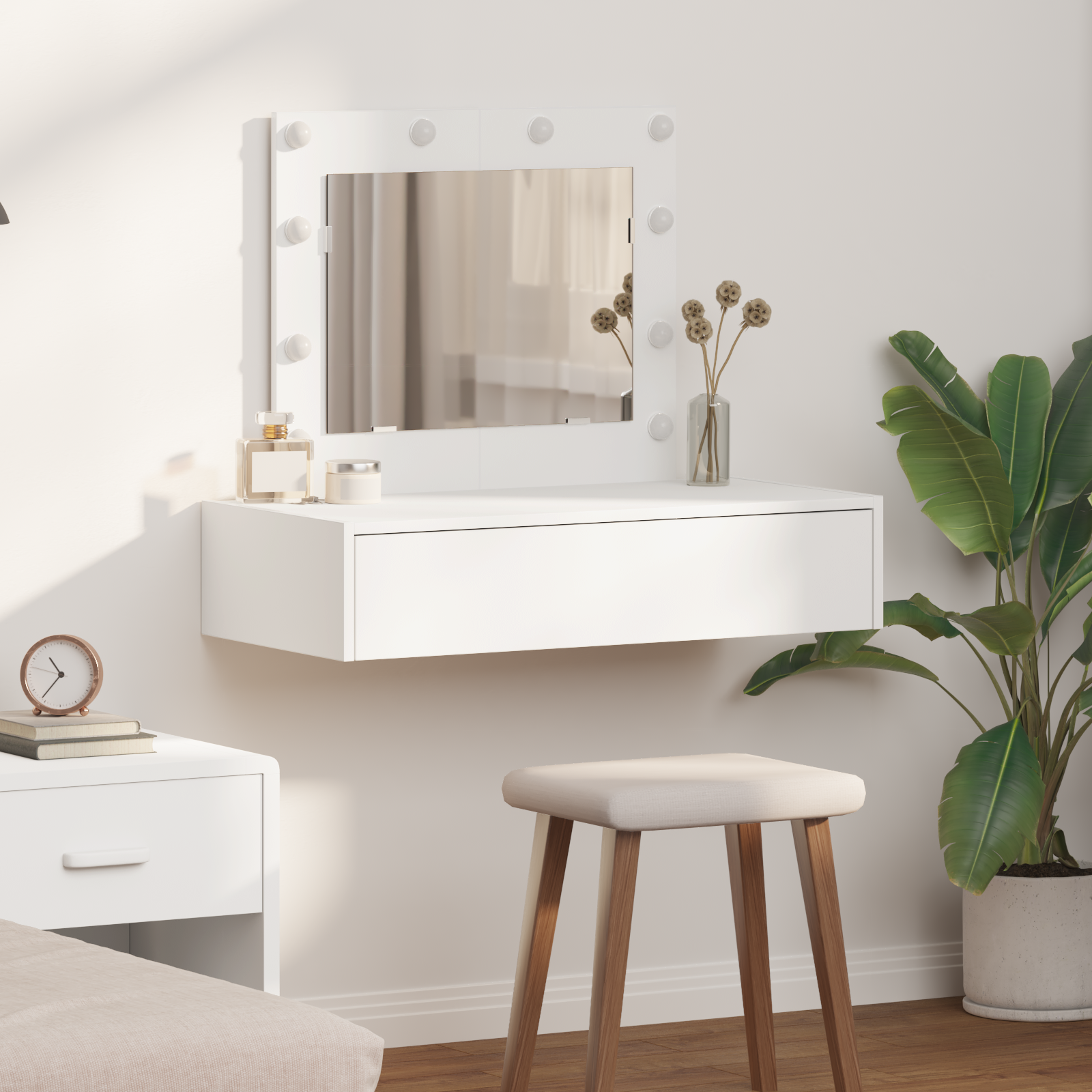 vidaXL Toaletka Biały 83 x 40 x 70 cm Materiał drewnopochodny