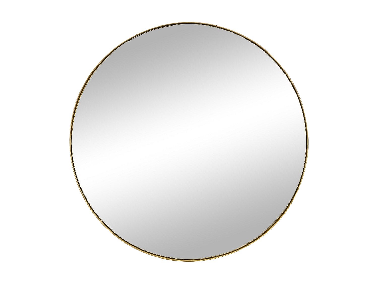 Lustro ścienne okrągłe z metalu – śr. 80 cm – kolor złoty – JAFFREL