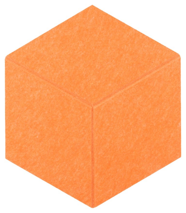 Płytka filcowa Multidecor Felly 40x46cm heksagon pomarańczowy, cena za 2 szt.