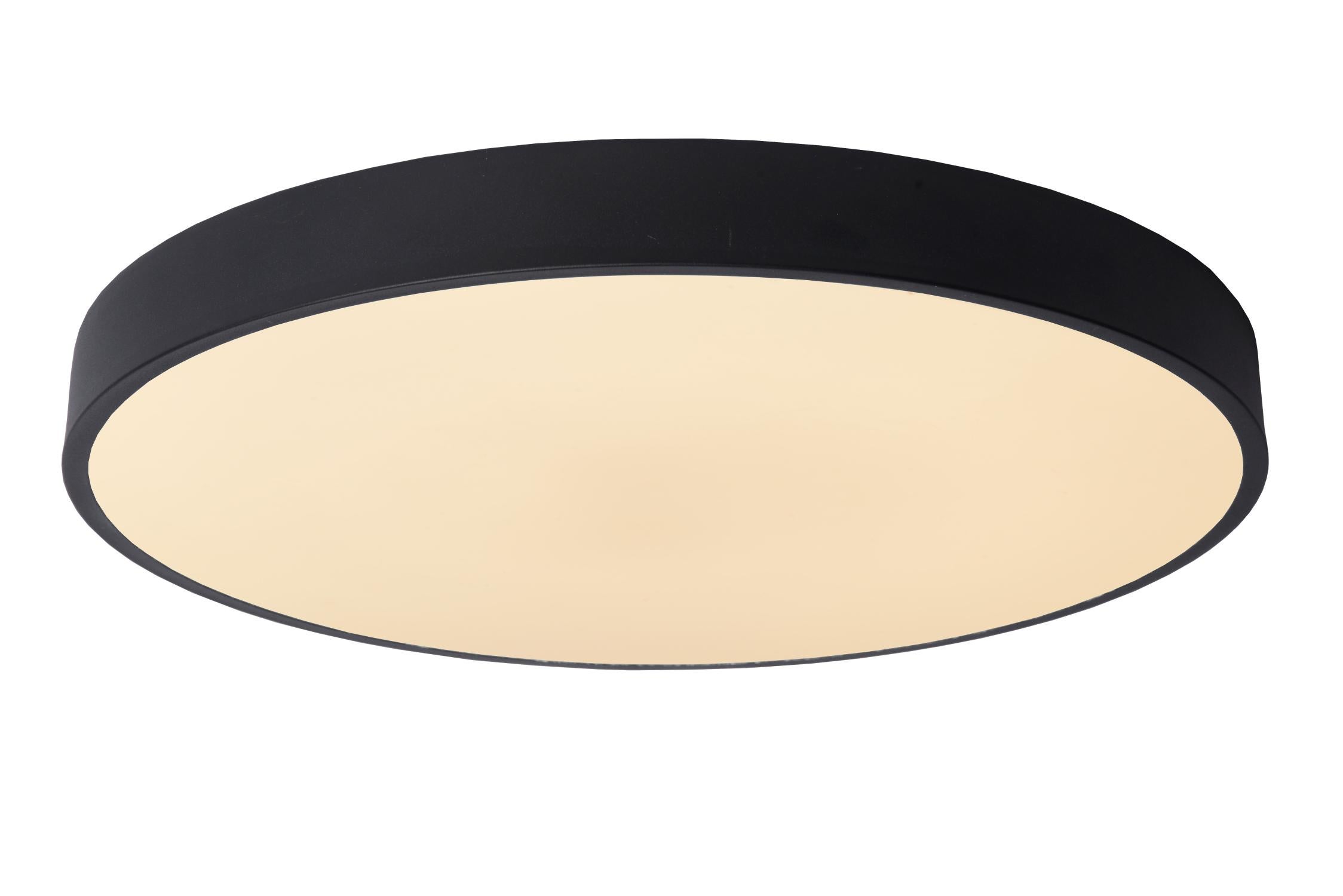 Plafon okrągły UNAR LED 36W Ciepła biel 2520lm czarno-biały wym:5x50x50cm IP20 Lucide
