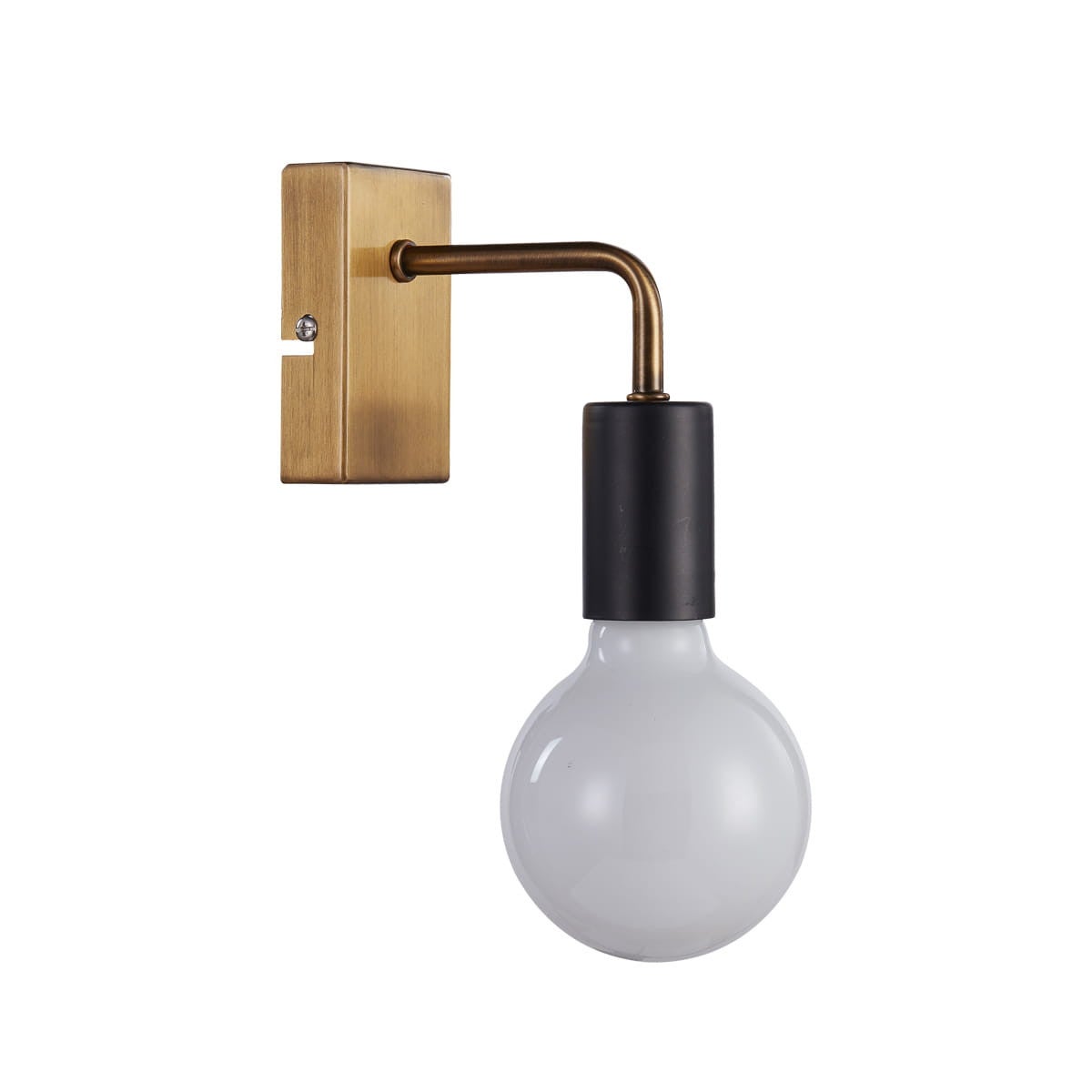 Kinkiet IRINA mosiądz-złoty-czarny 1xE27x60W metal wym:15x6x13cm IP20 Italux