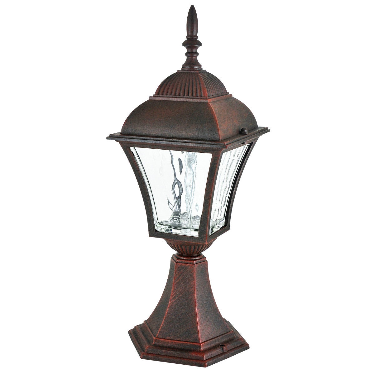 Lampa ogrodowa stojąca Paris miedziany patyna LED 6W 3000K 350lm IP43 wym: 40,3 x 14,4 x 14,4 cm aluminium Polux
