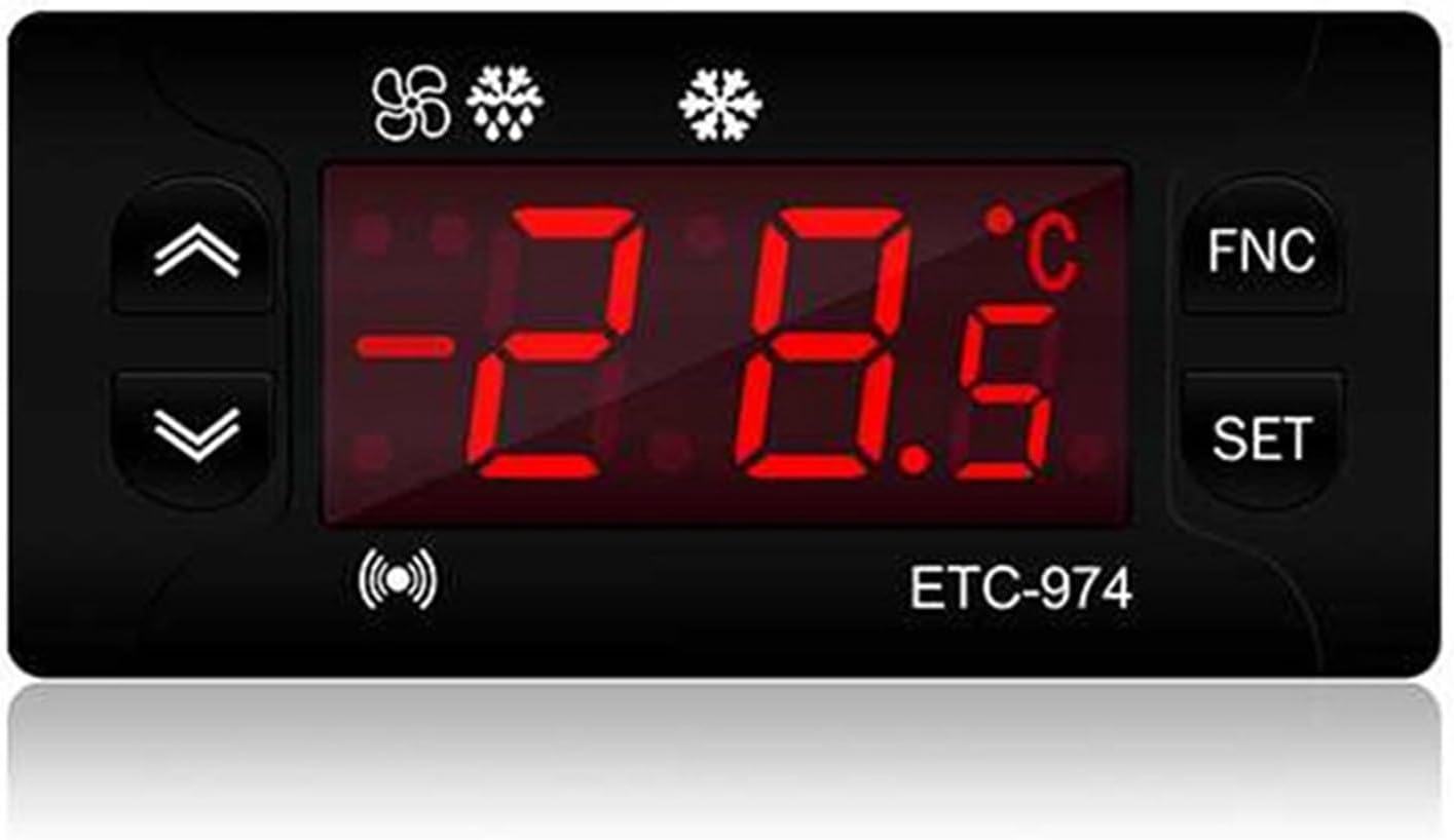 ETC-974 Mini lodówka Regulator temperatury Termostat Regulator Termopara NTC Podwójny czujnik