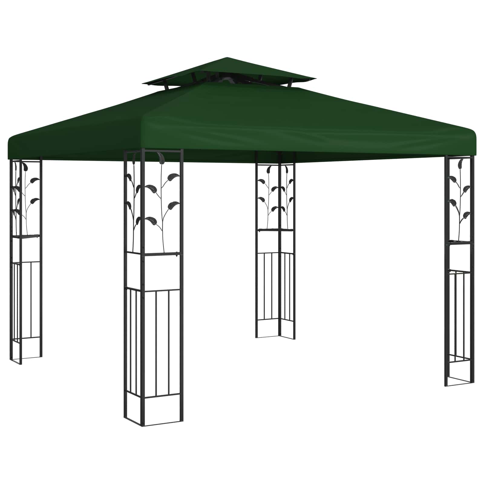 Altana 3 x 3 x 2,68 m zielony Poliester i Stal vidaXL