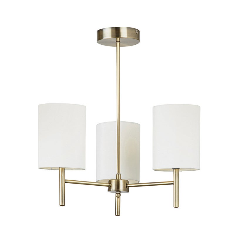 Lampa wisząca BRIO antyczna mosiężna 3xE14x15W metal wym:46,5x50x50cm IP20 Endon