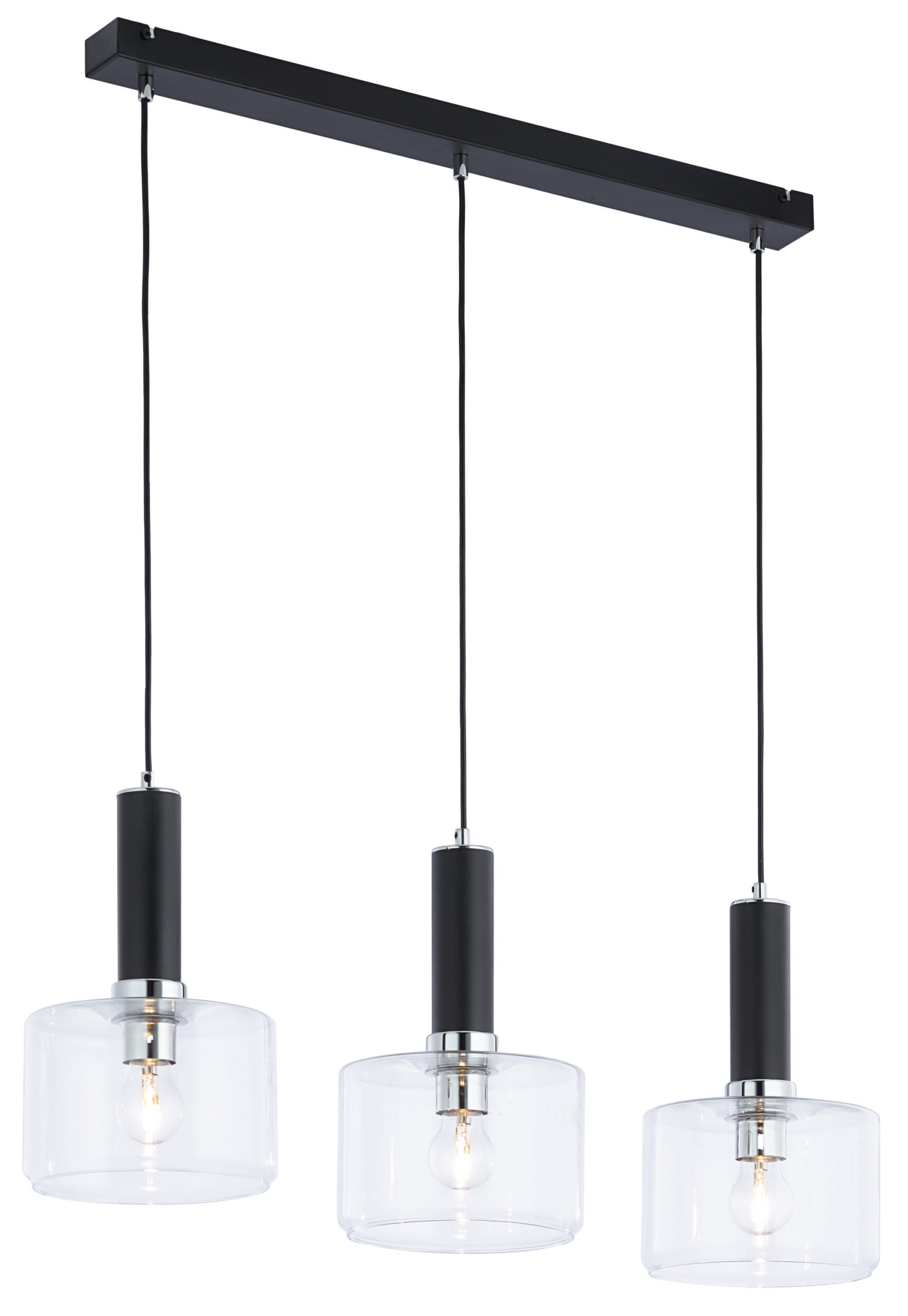 Lampa wisząca VANES JUPITER srebrny E27 77x20x39-80 cm 1 szt.