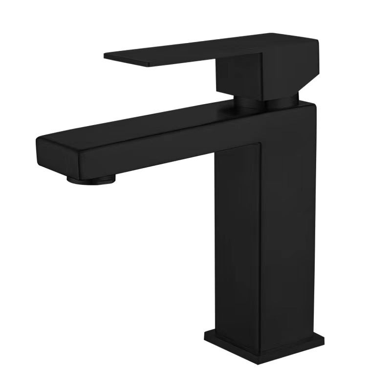 Bateria umywalkowa jednouchwytowa, okrągła bateria umywalkowa jednouchwytowa, bateria mieszaczowa jednouchwytowa, z wężem 60 cm, głowica ceramiczna