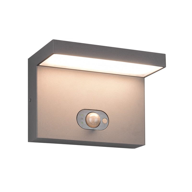 Kinkiet solarny hybrydowy czujniki LED BLYDE 5W aluminium antracytowy wym:13x18x10,1cm IP65 Trio