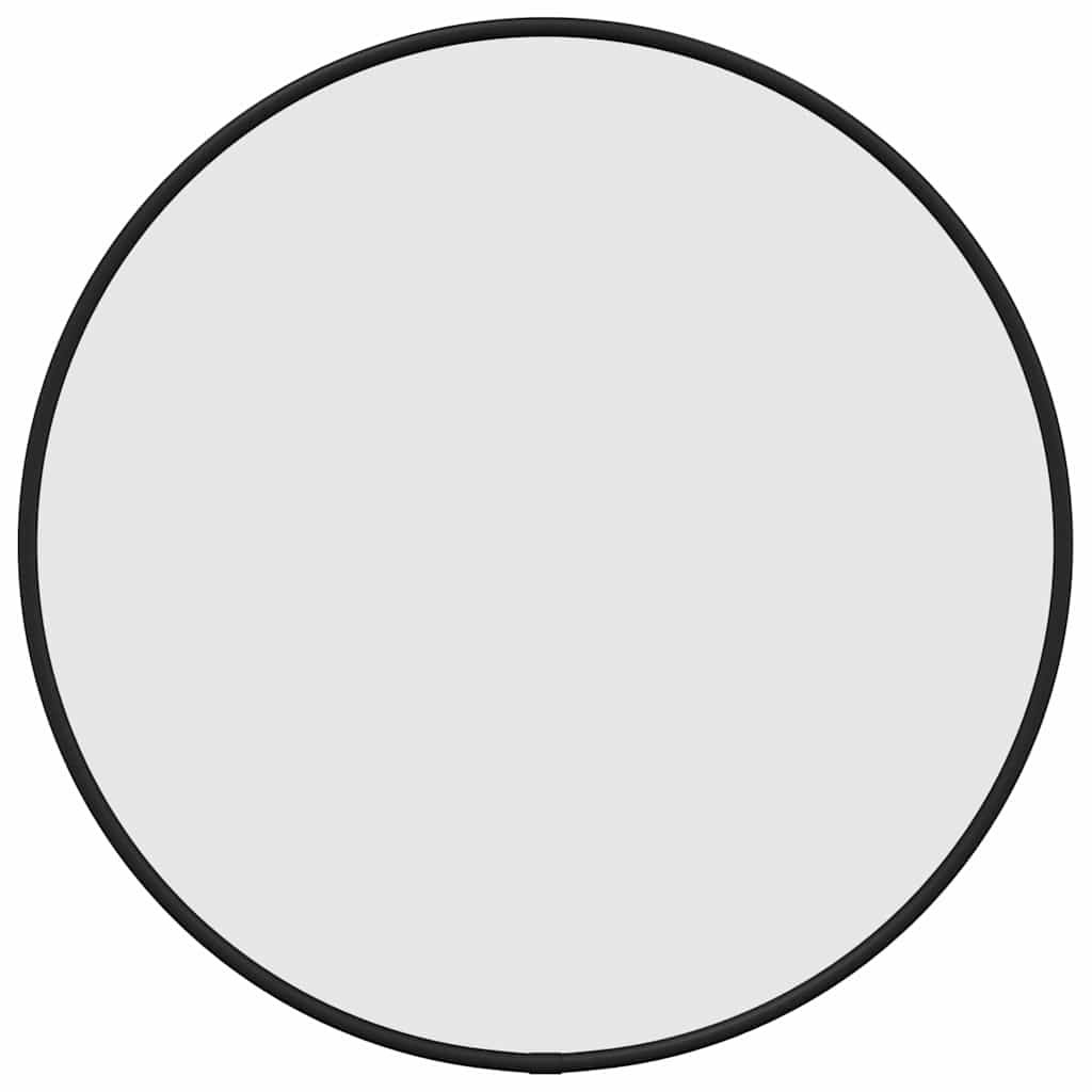 Okrągłe czarne lustro ścienne? 40 cm