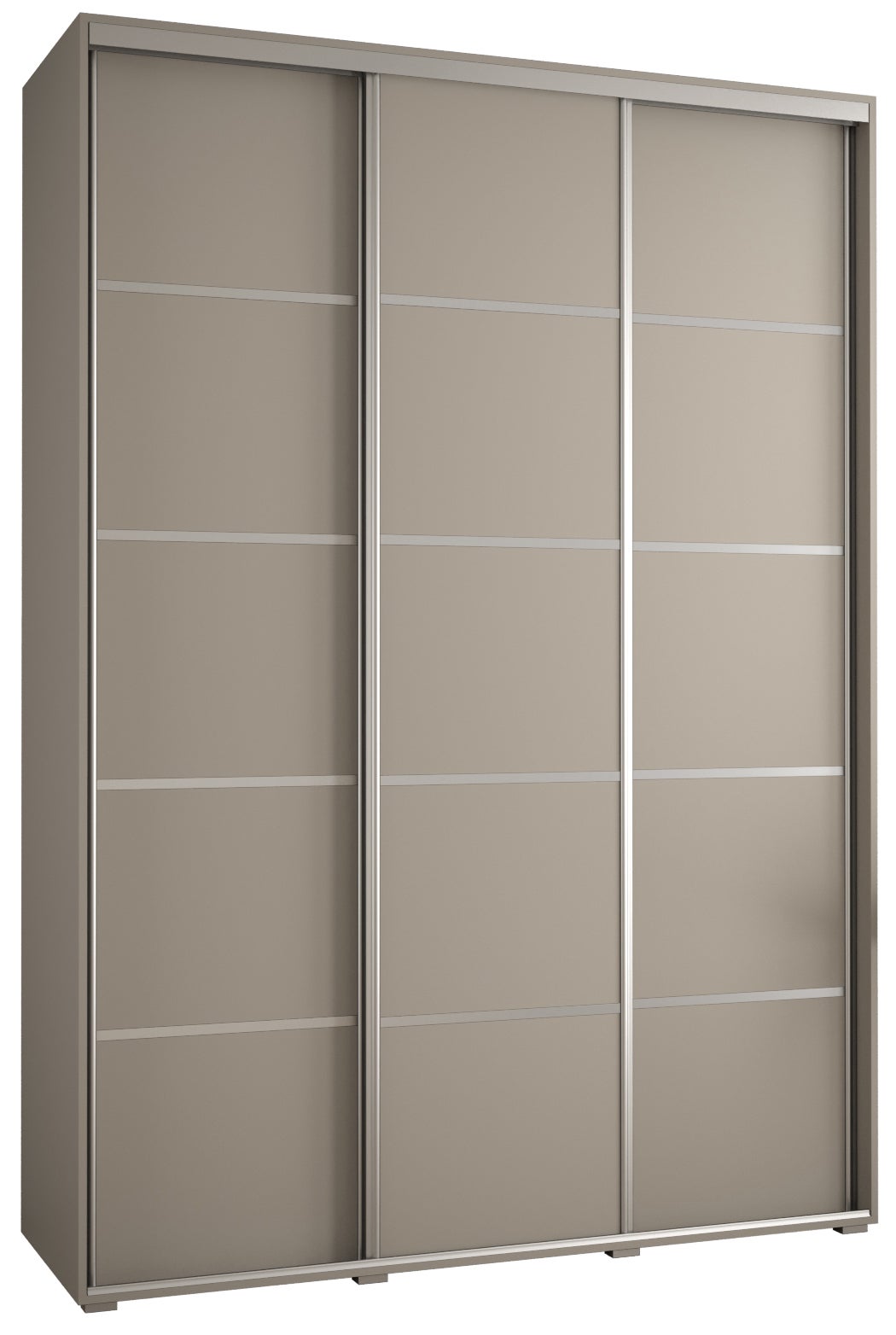 Szafa przesuwna wysoka Dakota 4 170 x 45 x 235,2 cm kaszmir + u. Srebrny - Abiks Meble