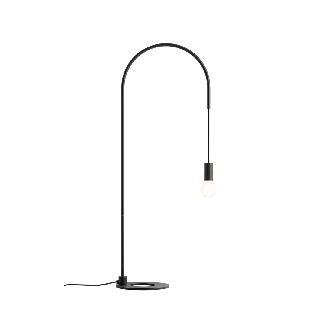 Zafferano - Lampa stołowa Filo z żarówką E27 o mocy maks 60 W w zestawie, regulowana w zakresie 200°, wys 113 cm, metal malowany IP20 - kolor czarny
