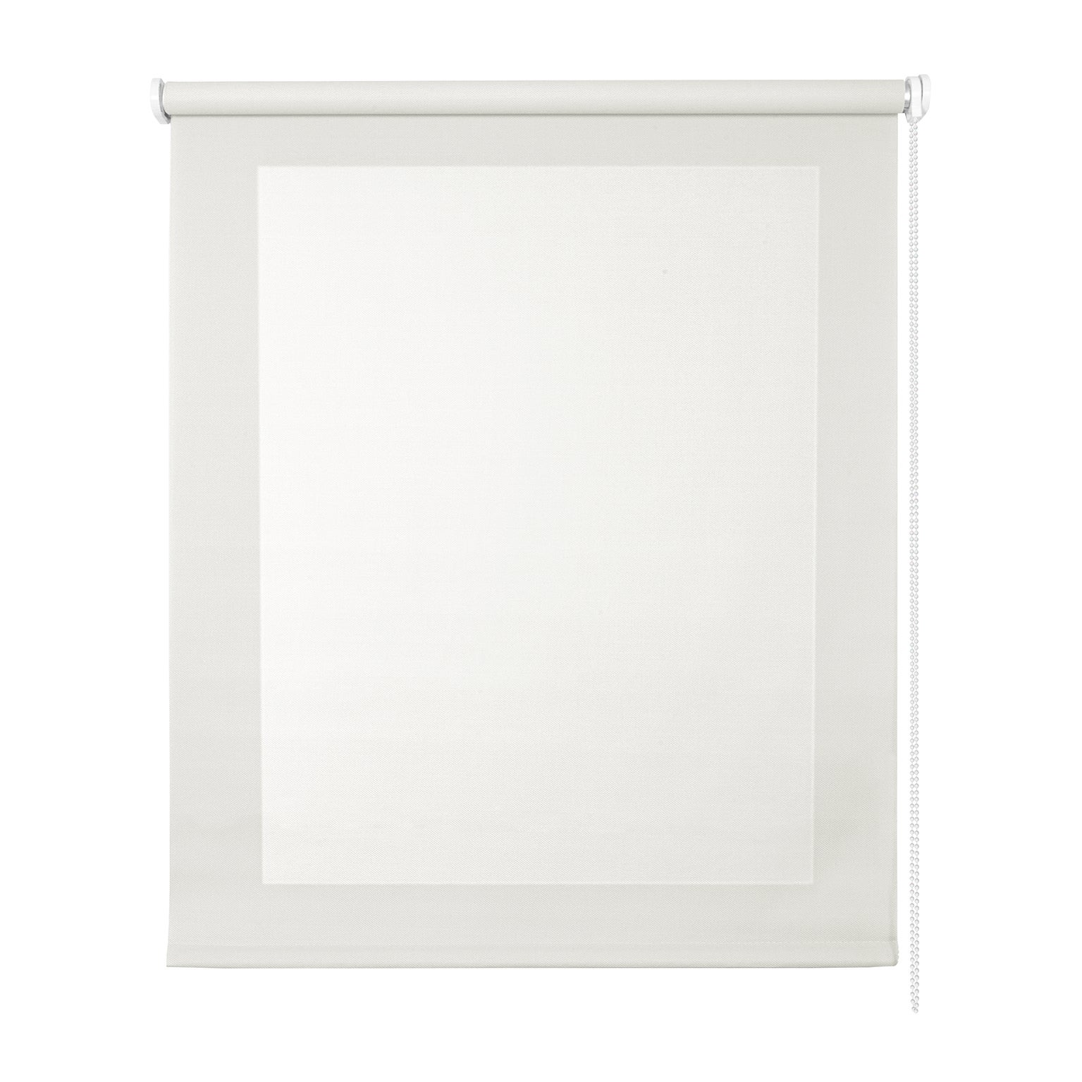 Roleta screen, przepuszczająca światło i termoizolacyjna, z tkaniny technicznej, biała, 60x180cm