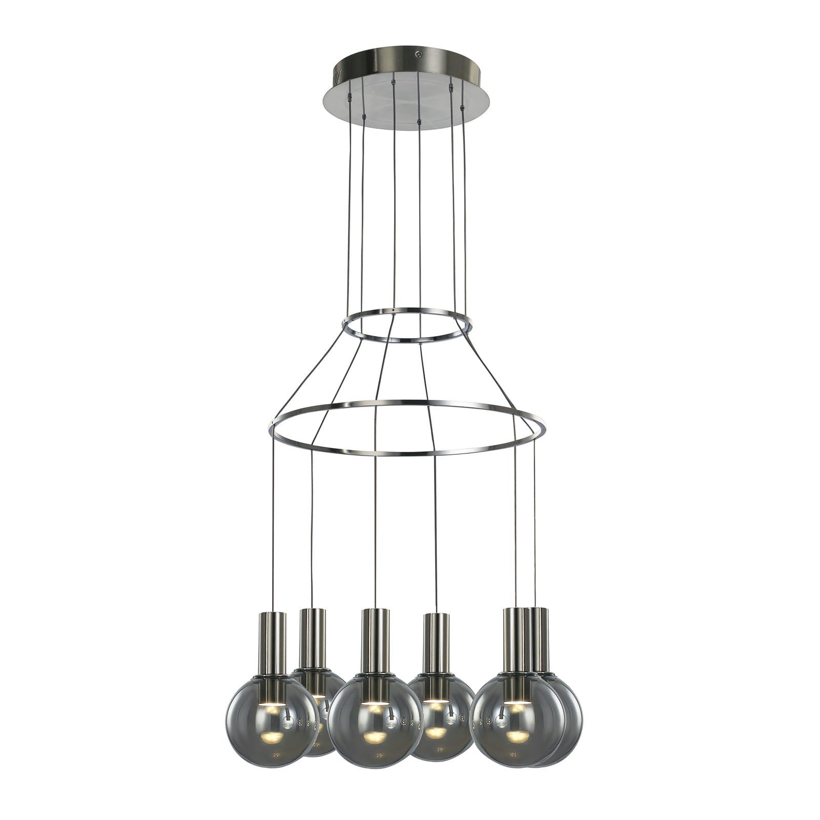 Lampa sufitowa LED Aria 40W ciepła 3000lm metal czarna chromowana wym:150x40x40cm IP20 Italux