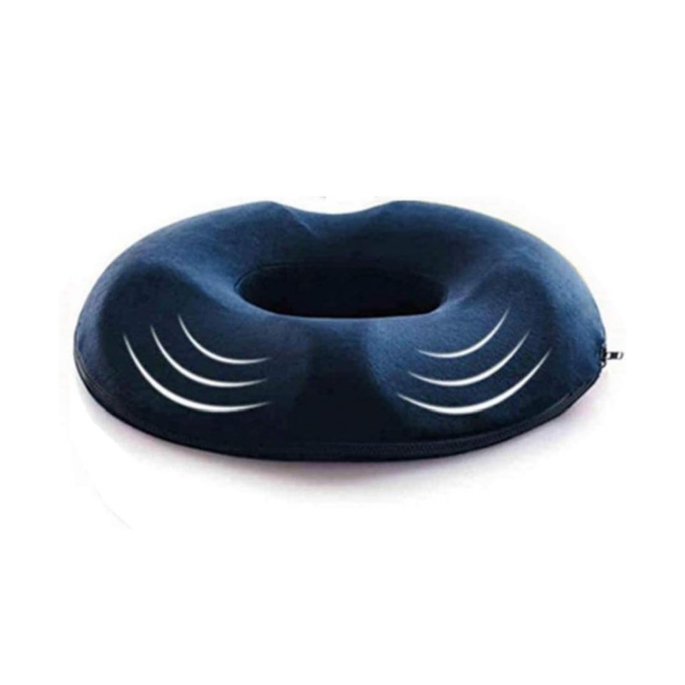 Poduszka Donut - Pierścień siedziska na hemoroidy - Poduszka na kość ogonową - Ortopedyczna poduszka siedziska z pianki z pamięcią kształtu - Poduszka