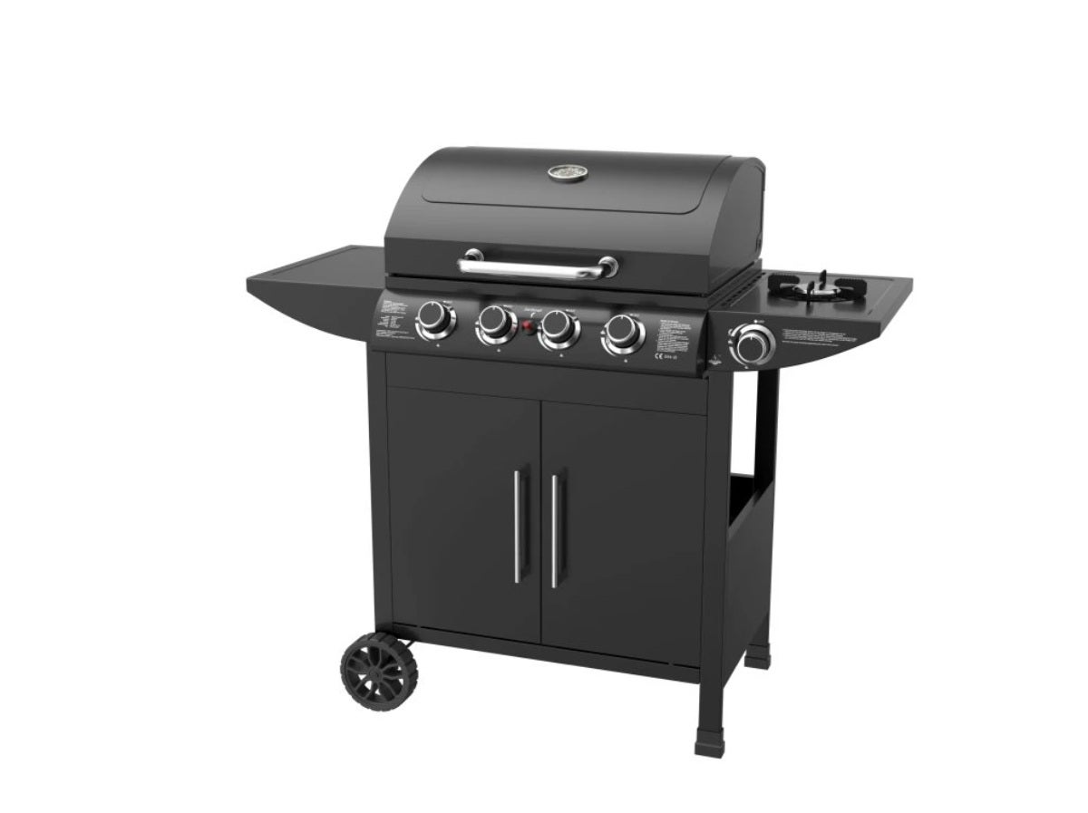 GRILL GAZOWY EL FUEGO SAN FRANCISCO 4+1 ŻELIWNY RUSZT 60x42cm 14.5kW SZAFKA