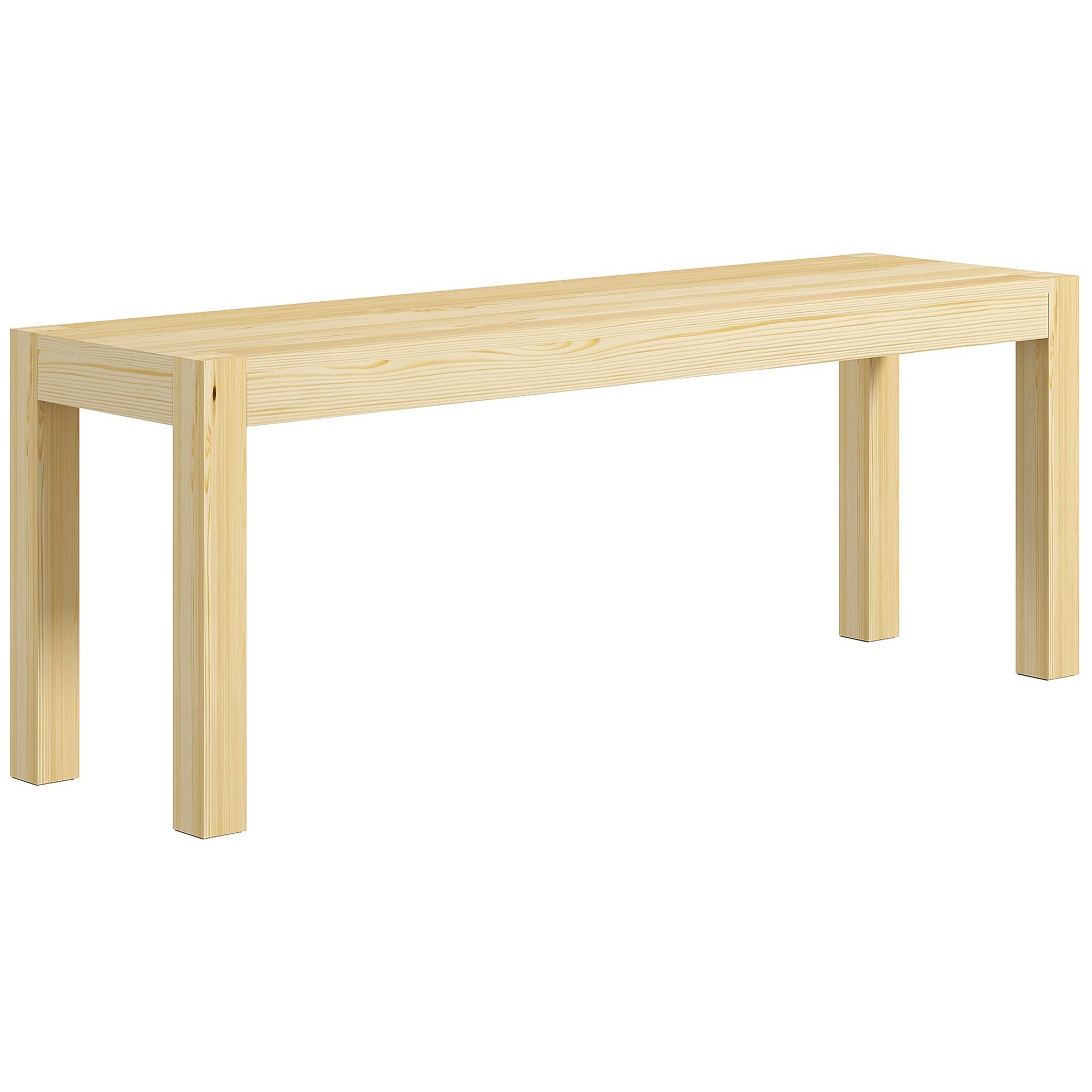 Ława kuchenna z litego drewna, 2-osobowa, do jadalni, udźwig 240 kg, 120 x 33 x 45 cm, drewno naturalne