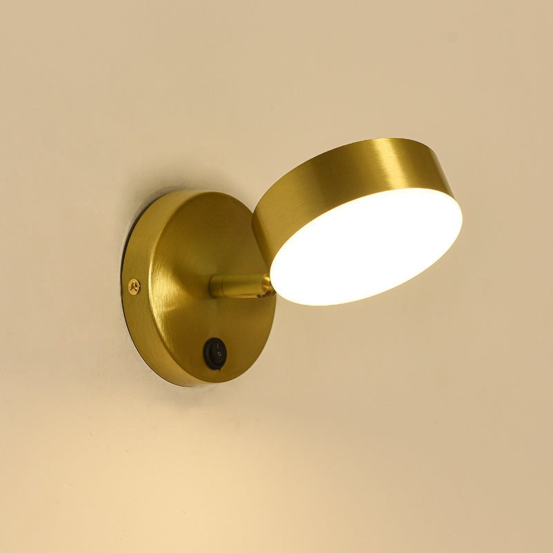 Lampka ścienna nocna, nowoczesna, minimalistyczna i kreatywna lampa ścienna LED, odpowiednia do salonu i sypialni, 110 V, światło trójkolorowe.
