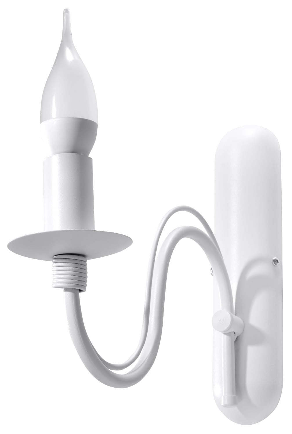 Applique Acier Blanc E14 1 Minerwa