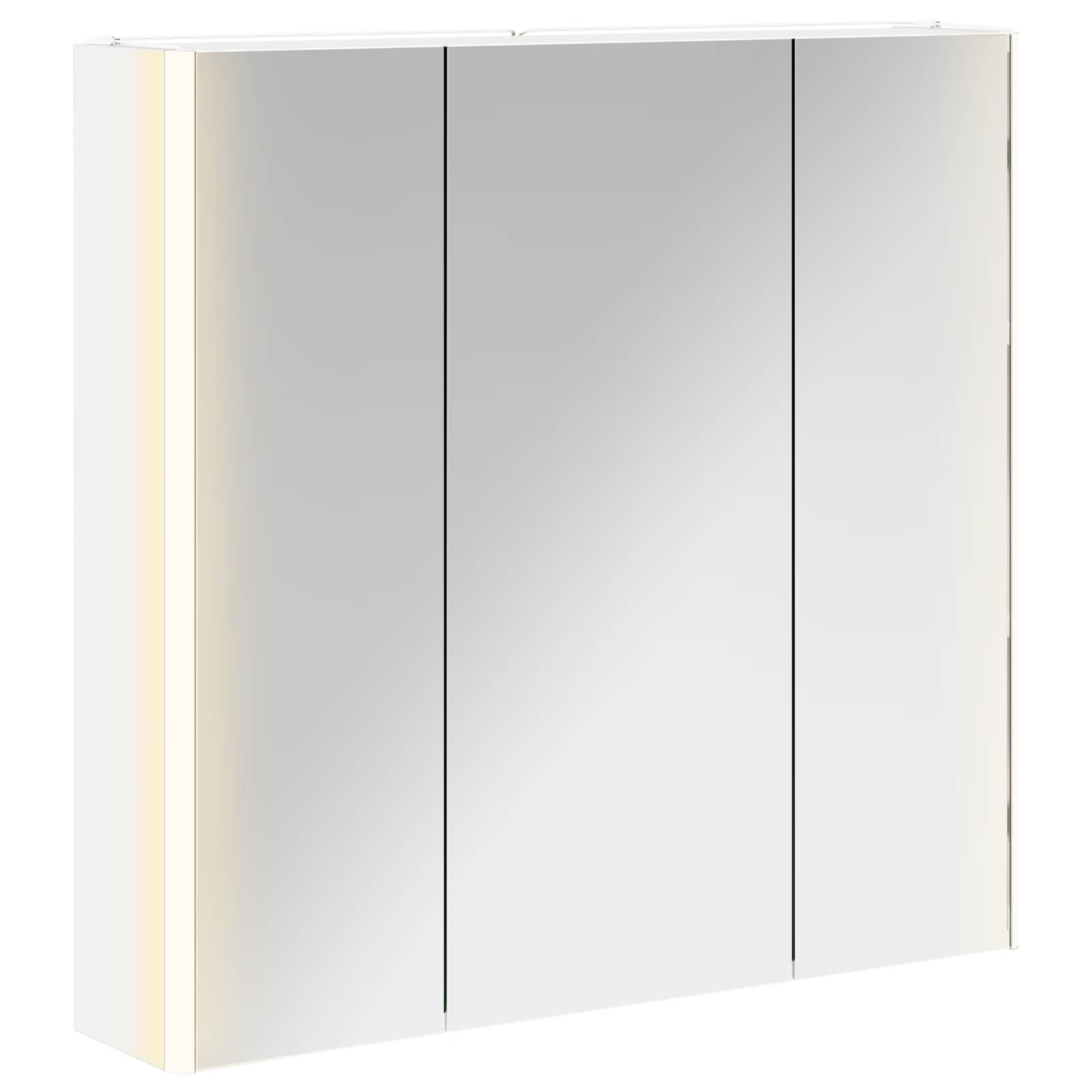 Szafka z lustrem do łazienki Biały 73.5 x 15.5 x 70 cm