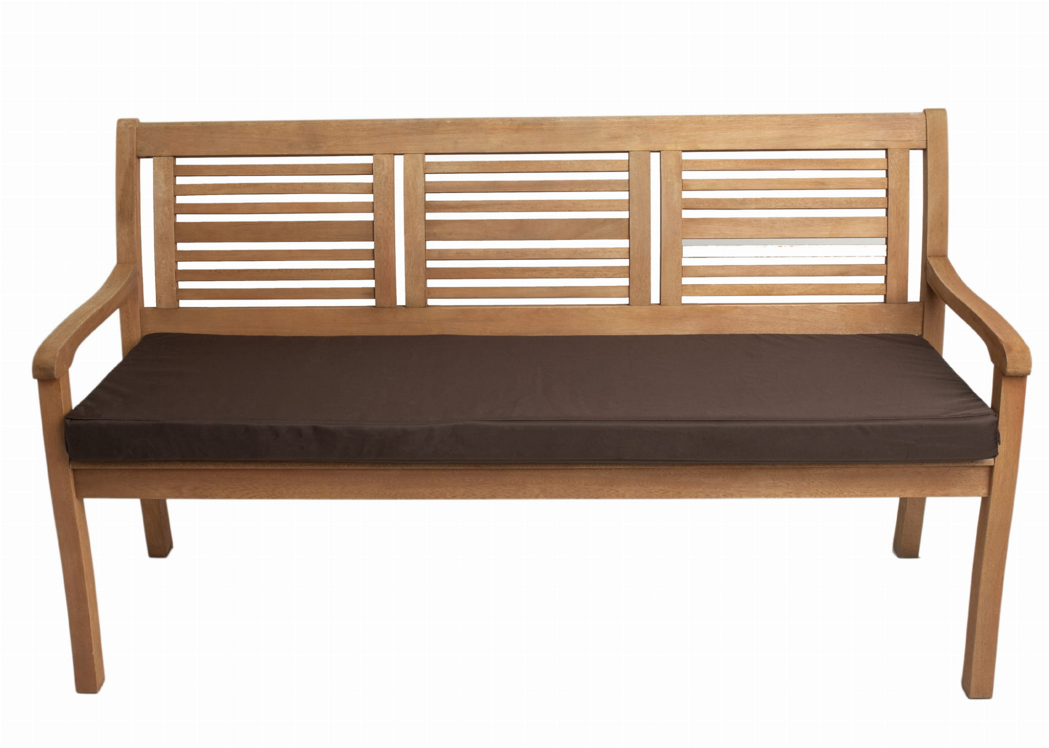 Poduszka ogrodowa na ławkę 150x50x7cm poduszka na meble ogrodowe brązowa, poduszka na balkon taras, poducha ogrodowa na ławkę