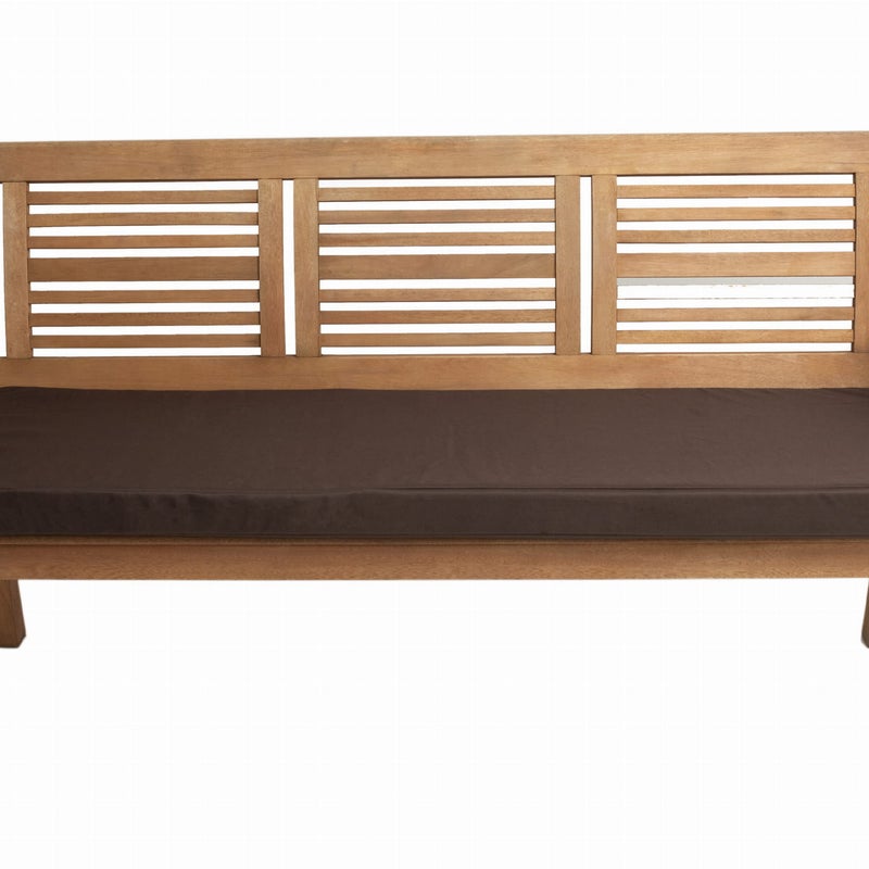 Poduszka ogrodowa na ławkę 150x50x7cm poduszka na meble ogrodowe brązowa, poduszka na balkon taras, poducha ogrodowa na ławkę